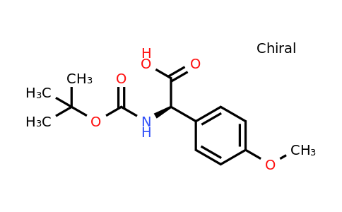 CAS 156407-78-2 | (2R)-2-[(Tert-butoxy)carbonylamino]-2-(4-methoxyphenyl)acetic acid