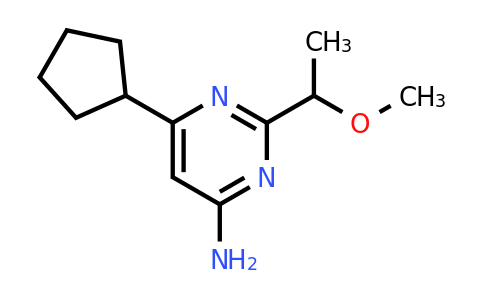 CAS 1564491-49-1 | 6-Cyclopentyl-2-(1-methoxyethyl)pyrimidin-4-amine