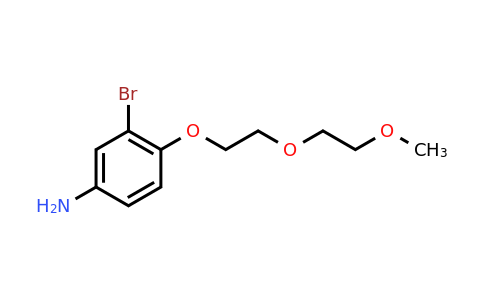 CAS 1564561-01-8 | 3-Bromo-4-(2-(2-methoxyethoxy)ethoxy)aniline