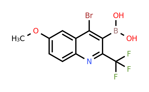 CAS 1565778-57-5 | (4-Bromo-6-methoxy-2-(trifluoromethyl)quinolin-3-yl)boronic acid
