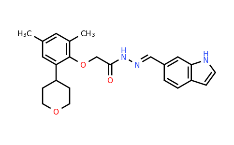 CAS 1572184-68-9 | (E)-N'-((1H-indol-6-yl)methylene)-2-(2-(tetrahydro-2H-pyran-4-yl)-4,6-dimethylphenoxy)acetohydrazide
