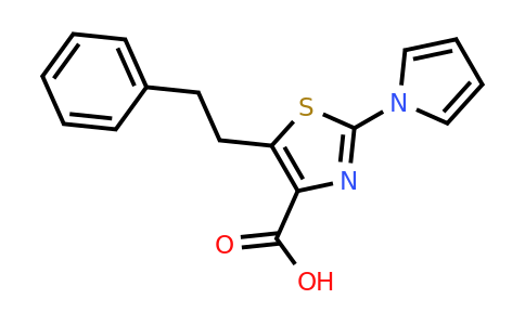 5-Phenethyl-2-(1H-pyrrol-1-yl)thiazole-4-carboxylic acid