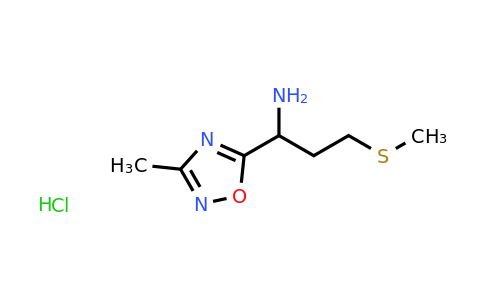 CAS 1573548-41-0 | 1-(3-methyl-1,2,4-oxadiazol-5-yl)-3-(methylthio)propan-1-amine hydrochloride