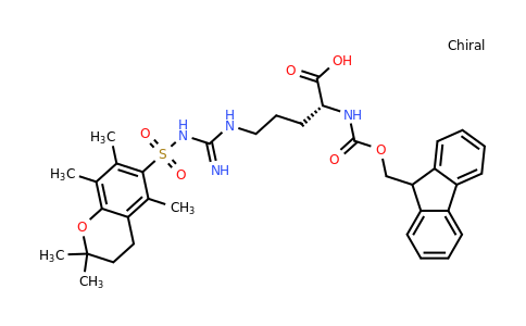 CAS 157774-30-6 | (2R)-2-({[(9H-fluoren-9-yl)methoxy]carbonyl}amino)-5-{N'-[(2,2,5,7,8-pentamethyl-3,4-dihydro-2H-1-benzopyran-6-yl)sulfonyl]carbamimidamido}pentanoic acid