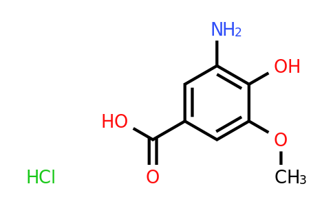 CAS 15785-53-2 | 3-Amino-4-hydroxy-5-methoxybenzoic acid hydrochloride
