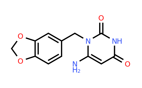 CAS 157927-50-9 | 6-Amino-1-(benzo[d][1,3]dioxol-5-ylmethyl)pyrimidine-2,4(1H,3H)-dione