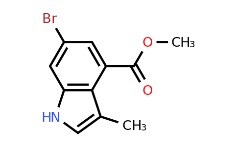 CAS 1583272-35-8 | methyl 6-bromo-3-methyl-1H-indole-4-carboxylate