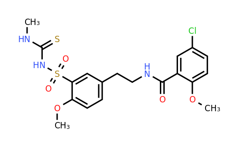 CAS 158751-64-5 | 5-Chloro-2-methoxy-N-(4-methoxy-3-(N-(methylcarbamothioyl)sulfamoyl)phenethyl)benzamide