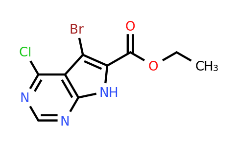 CAS 1587708-32-4 | ethyl 5-bromo-4-chloro-7H-pyrrolo[2,3-d]pyrimidine-6-carboxylate