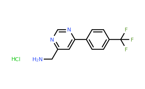 CAS 1590398-45-0 | (6-(4-(Trifluoromethyl)phenyl)pyrimidin-4-yl)methanamine hydrochloride