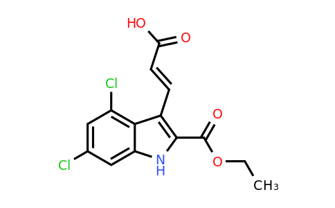 CAS 159054-14-5 | Ethyl 3-(2-carboxy-vinyl)-4,6-dichloro-1H-indole-2-carboxylate