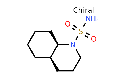 CAS 1592402-25-9 | rac-(4aR,8aR)-decahydroquinoline-1-sulfonamide
