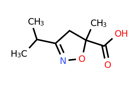 CAS 1593889-99-6 | 5-methyl-3-(propan-2-yl)-4,5-dihydro-1,2-oxazole-5-carboxylic acid