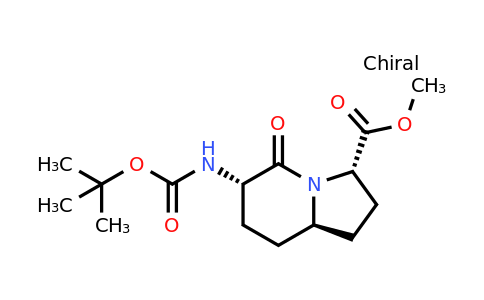 CAS 159405-37-5 | methyl (3S,6S,8aR)-6-(tert-butoxycarbonylamino)-5-oxo-2,3,6,7,8,8a-hexahydro-1H-indolizine-3-carboxylate