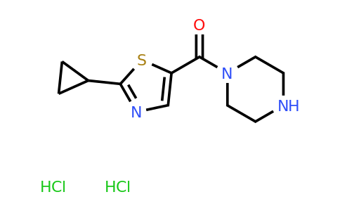 CAS 1595251-78-7 | 1-(2-cyclopropyl-1,3-thiazole-5-carbonyl)piperazine dihydrochloride