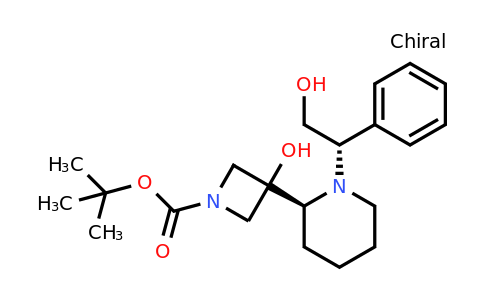 CAS 1597407-56-1 | tert-butyl 3-hydroxy-3-[(2S)-1-[(1S)-2-hydroxy-1-phenylethyl]piperidin-2-yl]azetidine-1-carboxylate