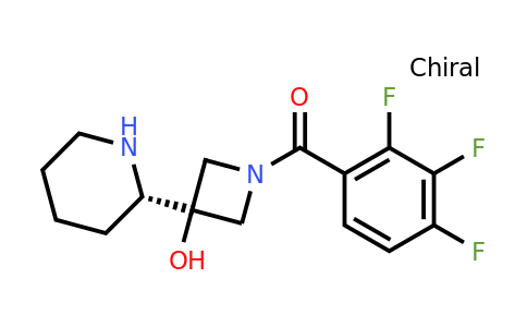 CAS 1597407-59-4 | 3-[(2S)-piperidin-2-yl]-1-(2,3,4-trifluorobenzoyl)azetidin-3-ol