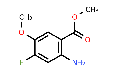 CAS 159768-51-1 | 2-Amino-4-fluoro-5-methoxy-benzoic acid methyl ester