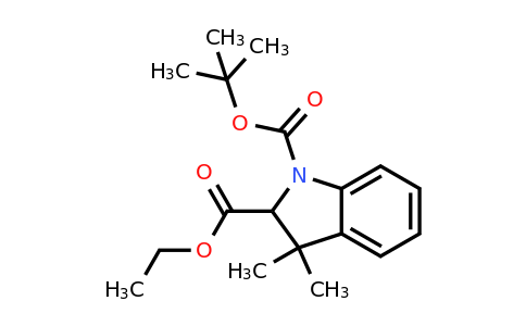 CAS 1599453-81-2 | 1-tert-butyl 2-ethyl 3,3-dimethyl-2,3-dihydro-1H-indole-1,2-dicarboxylate