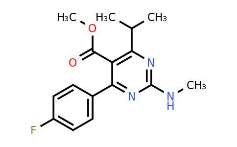 CAS 160009-36-9 | Methyl 4-(4-fluorophenyl)-6-isopropyl-2-(methylamino)pyrimidine-5-carboxylate