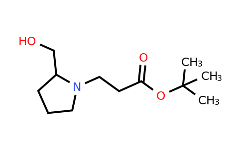 CAS 1600597-02-1 | tert-butyl 3-[2-(hydroxymethyl)pyrrolidin-1-yl]propanoate