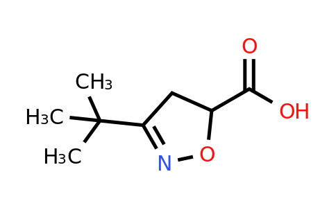 CAS 1601085-89-5 | 3-tert-butyl-4,5-dihydro-1,2-oxazole-5-carboxylic acid