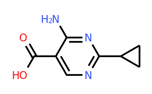 CAS 1603463-40-6 | 4-amino-2-cyclopropylpyrimidine-5-carboxylic acid