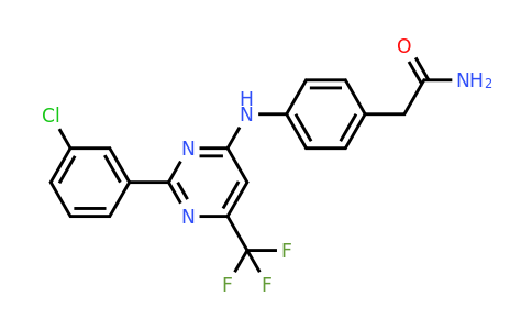 CAS 1606975-12-5 | 2-(4-((2-(3-Chlorophenyl)-6-(trifluoromethyl)pyrimidin-4-yl)amino)phenyl)acetamide