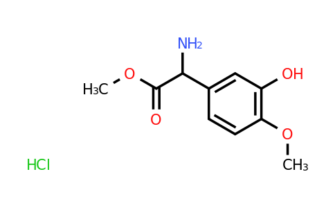 CAS 1607016-37-4 | methyl 2-amino-2-(3-hydroxy-4-methoxyphenyl)acetate hydrochloride