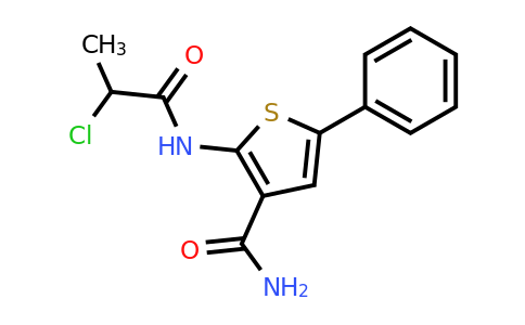 CAS 1607265-60-0 | 2-(2-Chloropropanamido)-5-phenylthiophene-3-carboxamide