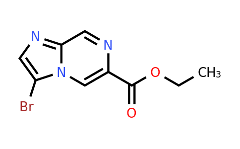 CAS 1607829-61-7 | ethyl 3-bromoimidazo[1,2-a]pyrazine-6-carboxylate