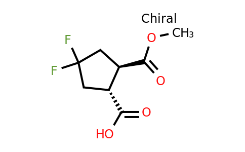 CAS 1608143-73-2 | trans-4,4-difluoro-2-(methoxycarbonyl)cyclopentane-1-carboxylic acid