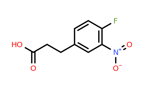 CAS 160877-40-7 | 3-(4-Fluoro-3-nitro-phenyl)-propionic acid