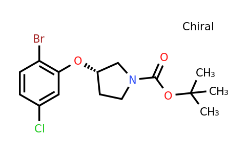 CAS 1609116-53-1 | (S)-tert-Butyl 3-(2-bromo-5-chlorophenoxy)pyrrolidine-1-carboxylate
