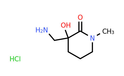 CAS 1609395-50-7 | 3-(Aminomethyl)-3-hydroxy-1-methylpiperidin-2-one hydrochloride