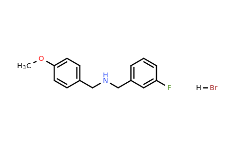 CAS 1609409-49-5 | N-(3-Fluorobenzyl)-1-(4-methoxyphenyl)methanamine hydrobromide