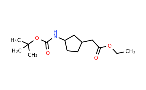 CAS 1609546-16-8 | ethyl 2-(3-{[(tert-butoxy)carbonyl]amino}cyclopentyl)acetate