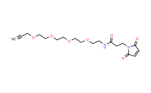 3-(2,5-Dioxo-2,5-dihydro-1H-pyrrol-1-yl)-N-(3,6,9,12-tetraoxapentadec-14-yn-1-yl)propanamide