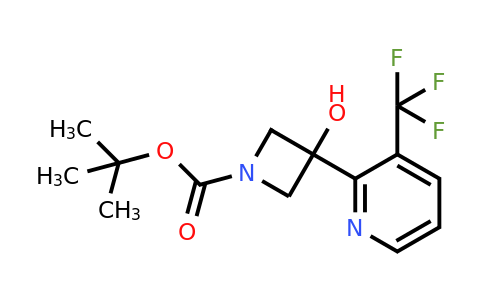 CAS 1609672-02-7 | tert-butyl 3-hydroxy-3-[3-(trifluoromethyl)pyridin-2-yl]azetidine-1-carboxylate