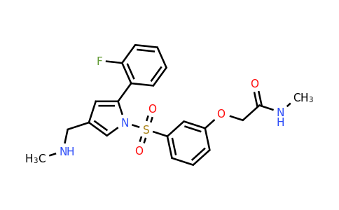 CAS 1610043-51-0 | 2-(3-((2-(2-Fluorophenyl)-4-((methylamino)methyl)-1H-pyrrol-1-yl)sulfonyl)phenoxy)-N-methylacetamide