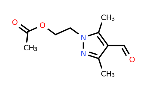 CAS 1610378-55-6 | 2-(4-formyl-3,5-dimethyl-1H-pyrazol-1-yl)ethyl acetate