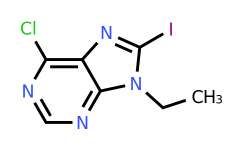 6-chloro-9-ethyl-8-iodo-purine