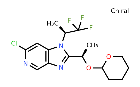 CAS 1612174-31-8 | 6-Chloro-2-((1R)-1-((tetrahydro-2H-pyran-2-yl)oxy)ethyl)-1-((S)-1,1,1-trifluoropropan-2-yl)-1H-imidazo[4,5-c]pyridine