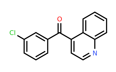 CAS 161218-69-5 | (3-Chlorophenyl)(quinolin-4-yl)methanone