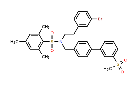 CAS 1613028-81-1 | N-[2-(3-bromophenyl)ethyl]-N-{[4-(3-methanesulfonylphenyl)phenyl]methyl}-2,4,6-trimethylbenzene-1-sulfonamide
