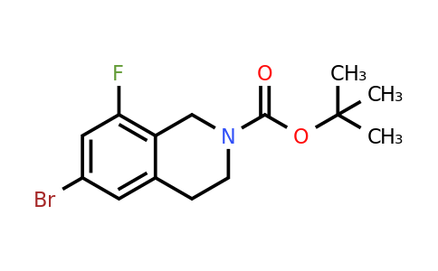 CAS 1613147-81-1 | tert-butyl 6-bromo-8-fluoro-1,2,3,4-tetrahydroisoquinoline-2-carboxylate