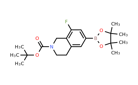 CAS 1613147-82-2 | tert-butyl 8-fluoro-6-(tetramethyl-1,3,2-dioxaborolan-2-yl)-1,2,3,4-tetrahydroisoquinoline-2-carboxylate