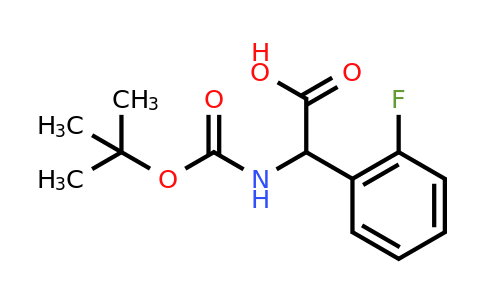 CAS 161330-30-9 | 2-{[(tert-butoxy)carbonyl]amino}-2-(2-fluorophenyl)acetic acid