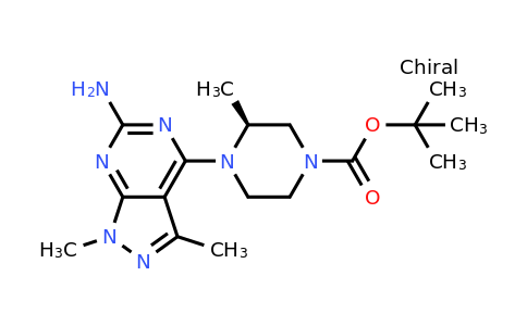 CAS 1616415-40-7 | (S)-tert-Butyl 4-(6-amino-1,3-dimethyl-1H-pyrazolo[3,4-d]pyrimidin-4-yl)-3-methylpiperazine-1-carboxylate