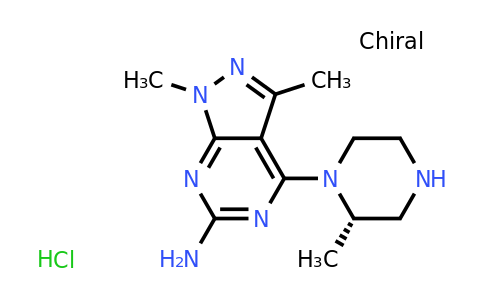 CAS 1616415-41-8 | (S)-1,3-Dimethyl-4-(2-methylpiperazin-1-yl)-1H-pyrazolo[3,4-d]pyrimidin-6-amine hydrochloride
